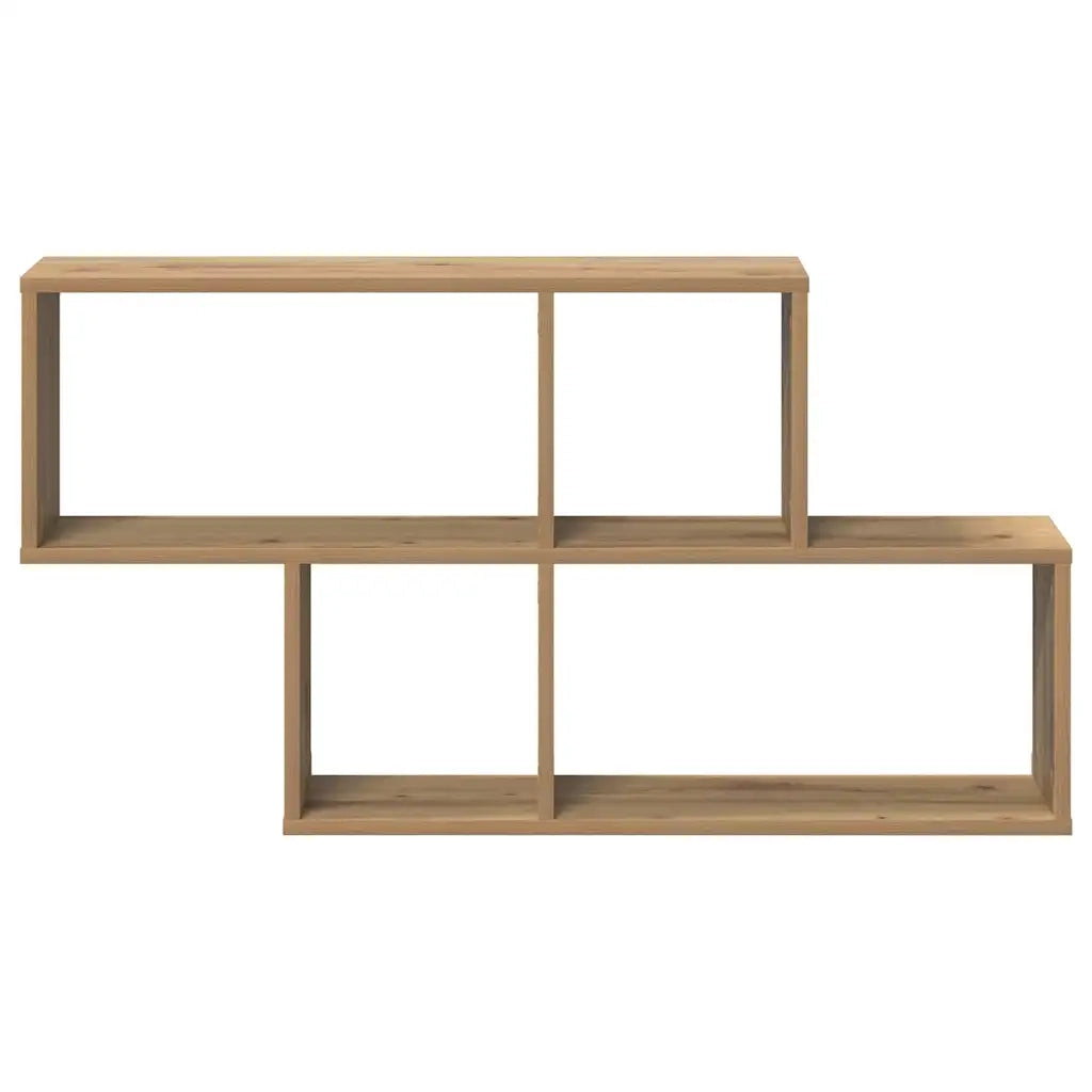 vidaXL Mensola da Parete rovere artigianale 100 x 20 x 53 cm