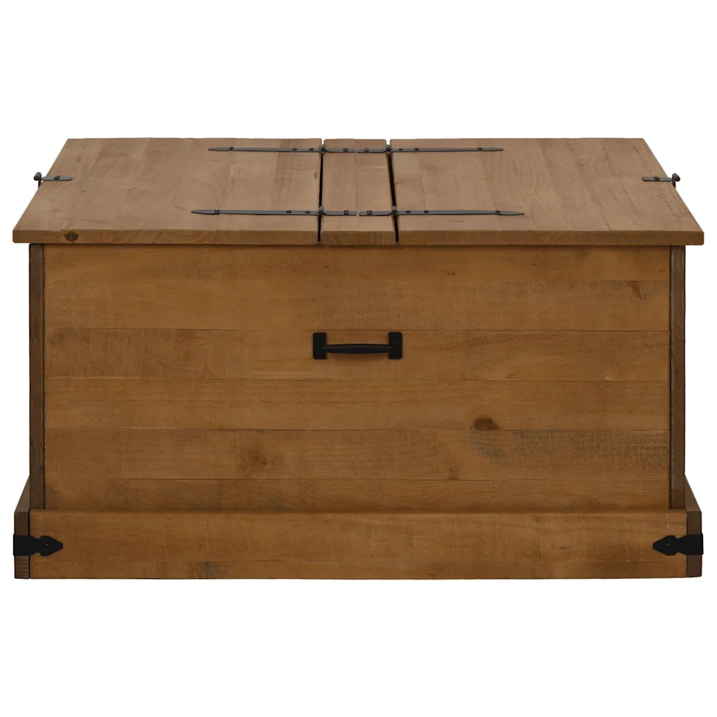 Cassapanca HALDEN 91x91x47 cm in Legno Massello di Pino 4018405