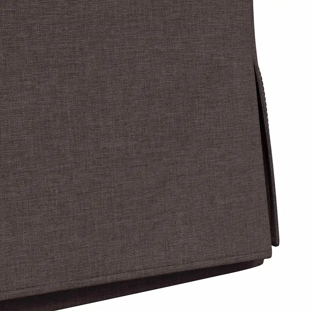 Sedie da pranzo 2 pcs Marrone scuro 57 x 67 x 98 cm Tessuto