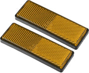 Set di Stickere Riflettenti per Sacchetto del Sedile Posteriore - Giallo - 2 pezzi - Accessori e Sicurezza per Bicicletta