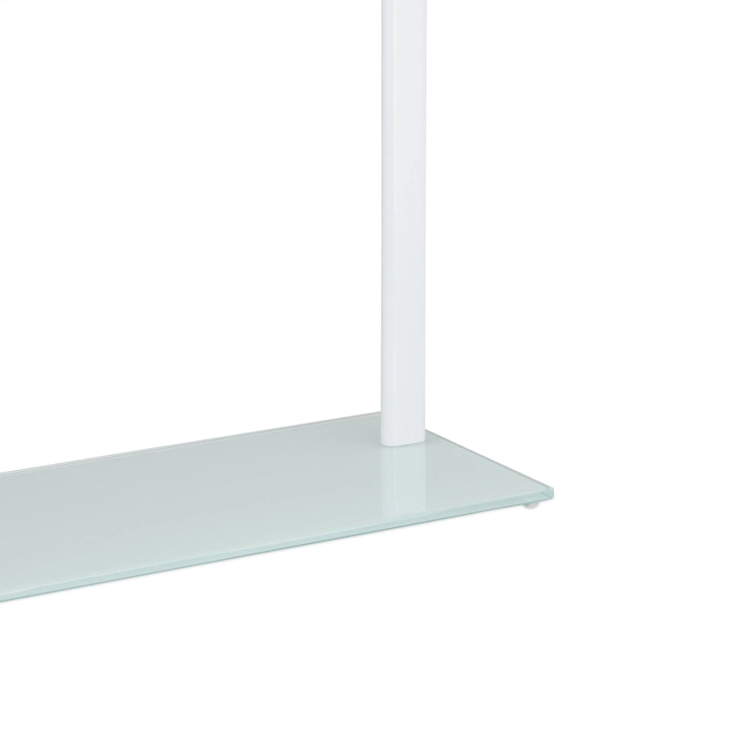 Portasciugamani a 3 barre su gambe 80 cm metallo e vetro 13_0002240
