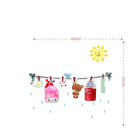 Sticker da Muro Sun con Appendini 90x85 cm Plastica