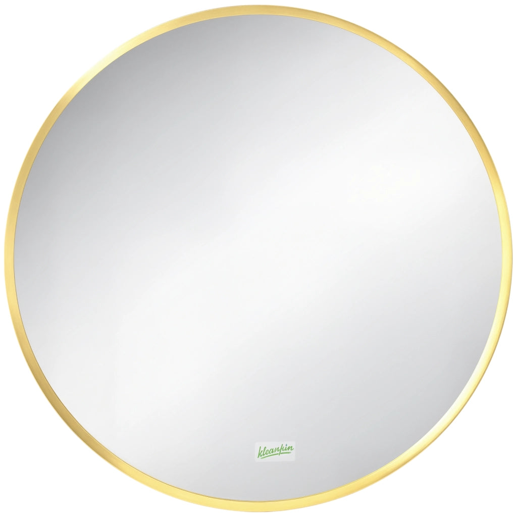 Specchio Tondo da Parete ¨C zephmum ¨C Oro, ?50 cm
