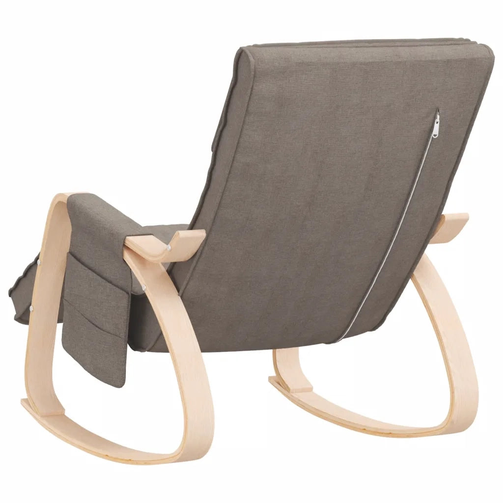 Sedia a Dondolo Tortora in Tessuto CFW3758215