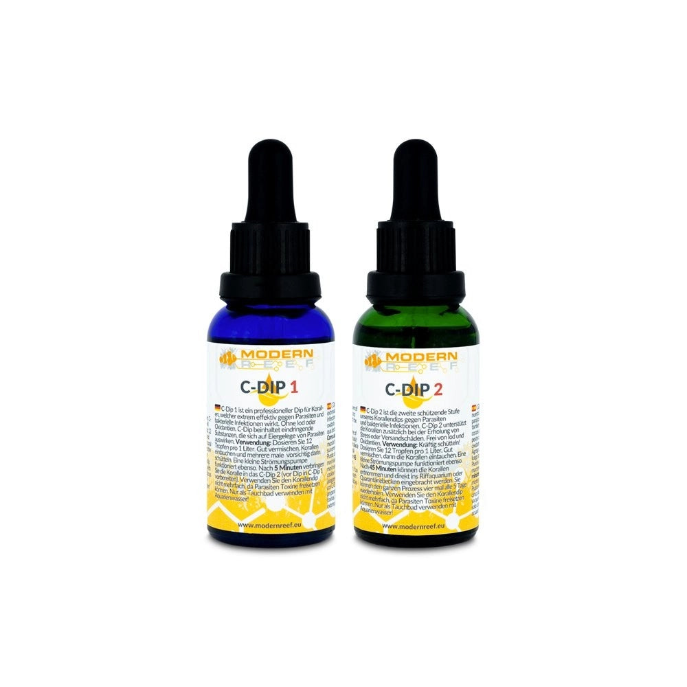 Modern Reef C-Dip 1&2 - soluzione per la disinfezione dei coralli Formato: 2x30 ml