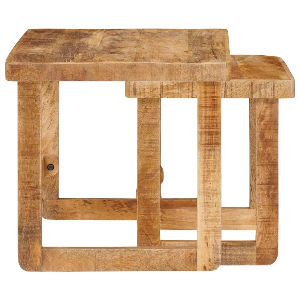 vidaXL Tavoli da Fine Marrone legno massello di mango