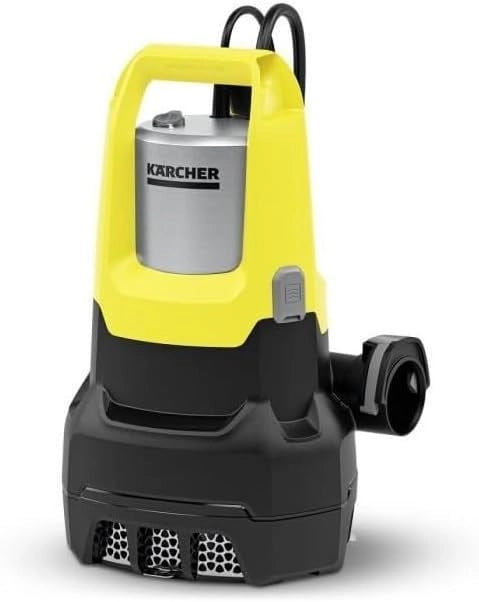 Kärcher Elettropompa a Immersione SP 16.000 Dirt, Portata 16.000 l/h, Profondità di Immersione max. 7 m, Filtra Particelle di Dimensioni Fino a 20 mm, Altezza Acqua Residua 25 mm, Pressione 0,8 bar