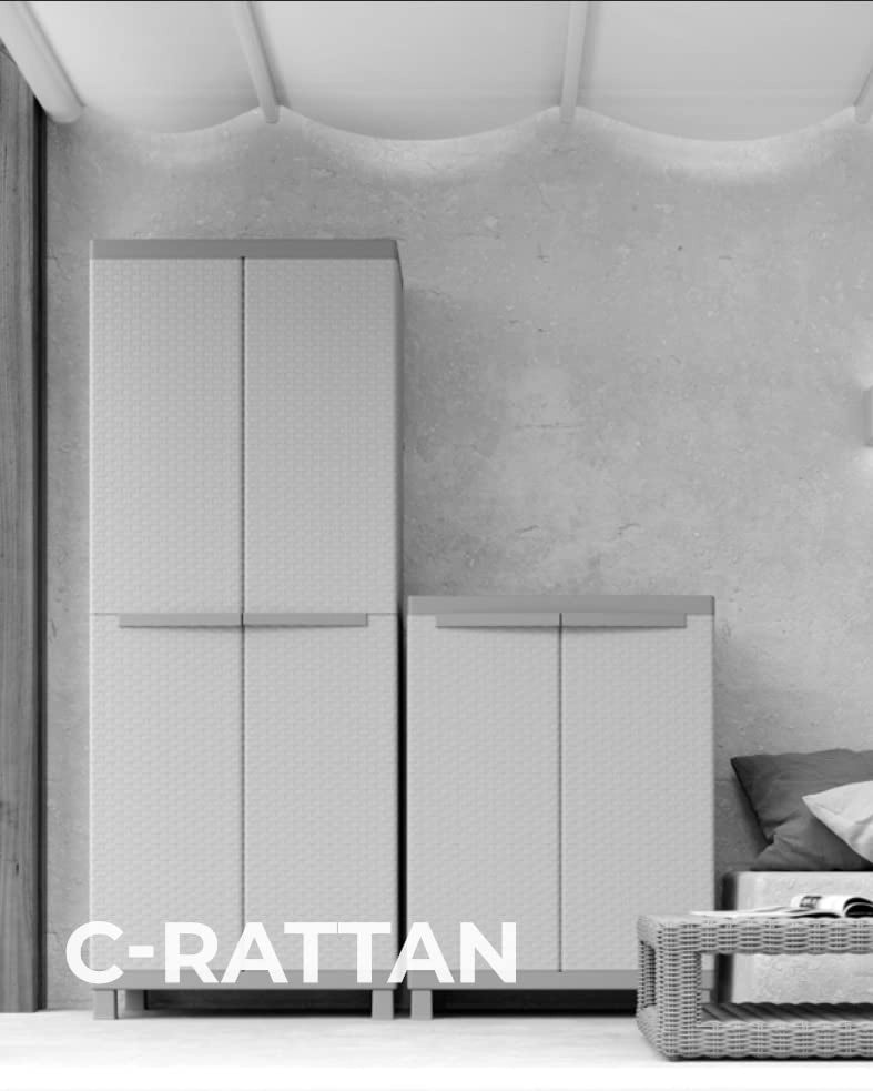 Armadio Terry C Rattan 3 Ante 102 x 39XH170 T P102A