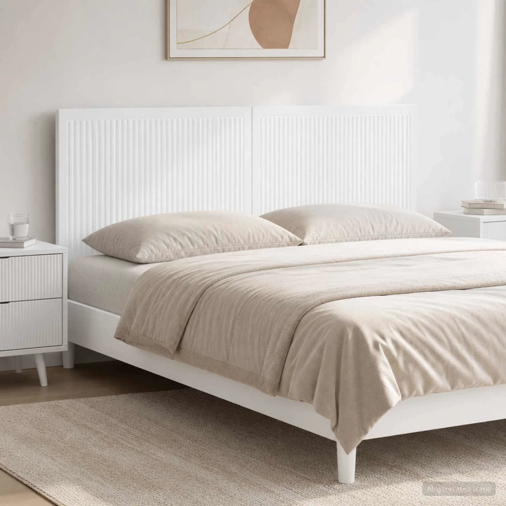 Testiera da Muro EDE Bianco Legno ingegnerizzato 896085