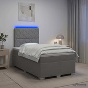 Letto box spring con materasso Grigio Chiaro 120 x 200 cm 3454852