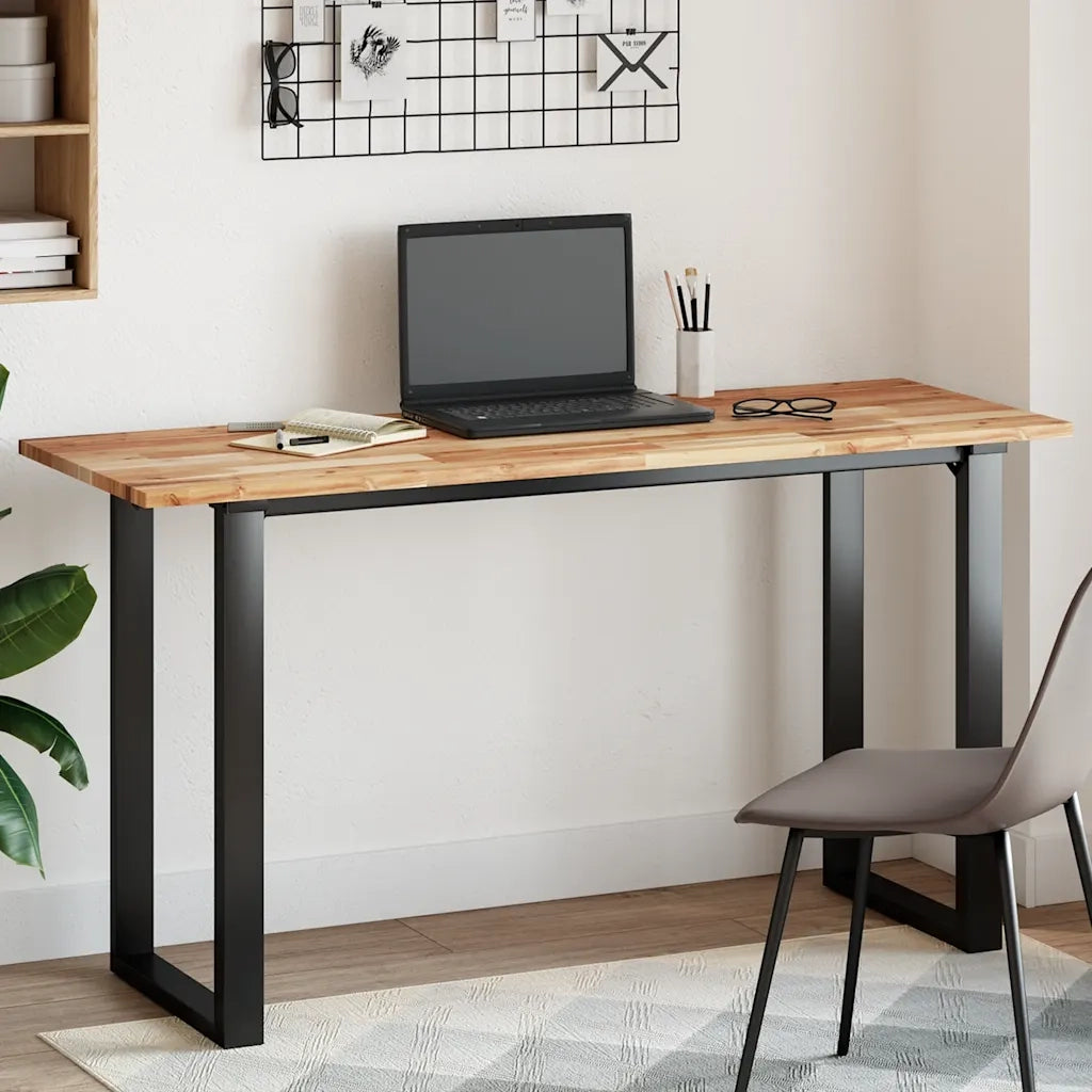 vidaXL Piano Tavolo Rettangolare 120x50x2cm Legno Massello di Acacia