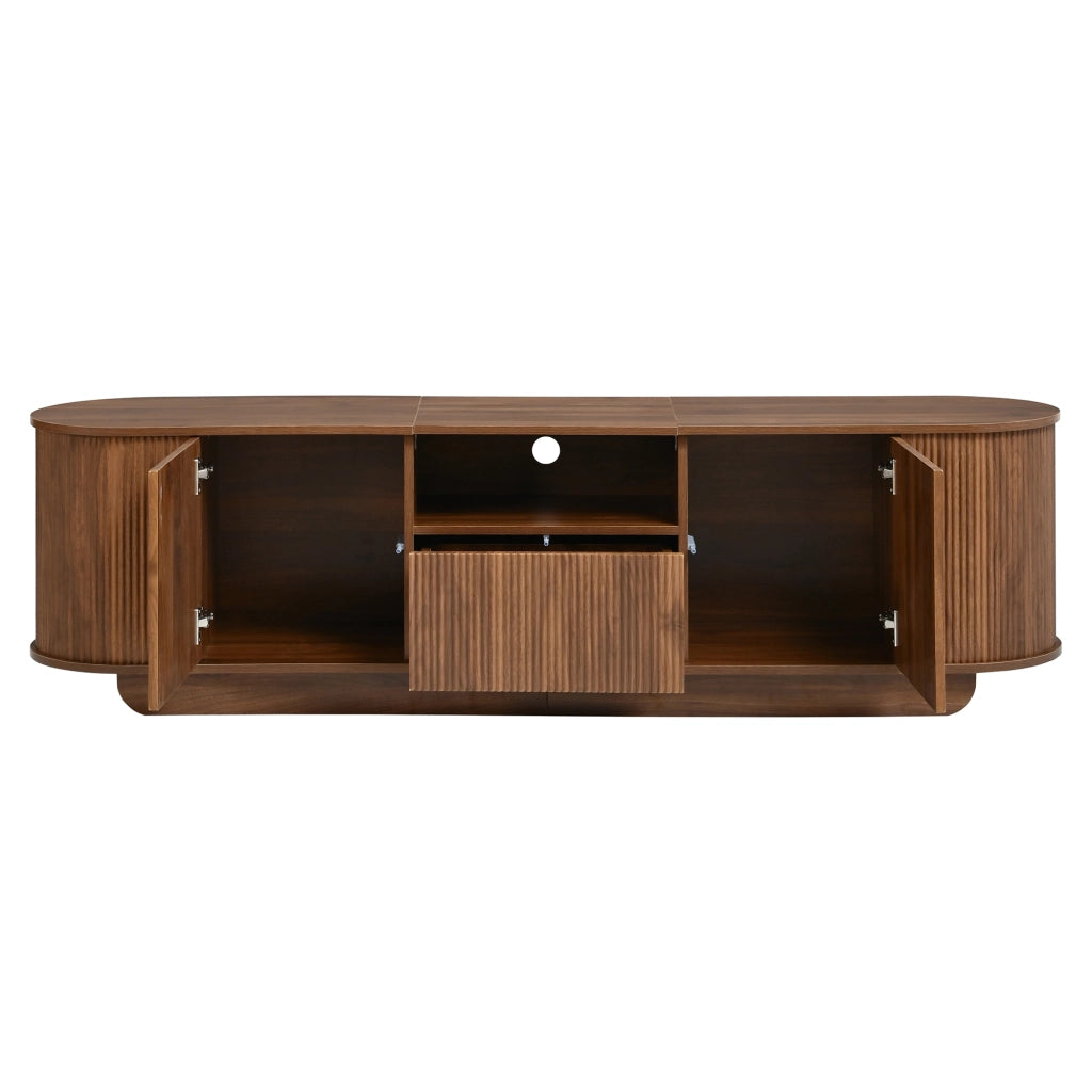 Mobile TV con 2 ante scorrevoli; 2 ante; 1 cassetto e vano aperto per soggiorno; 180 × 40 × 50 cm