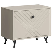 Mobile porta scarpe LUNA – Beige opaco – 1 ribalta – 60x50x35 cm