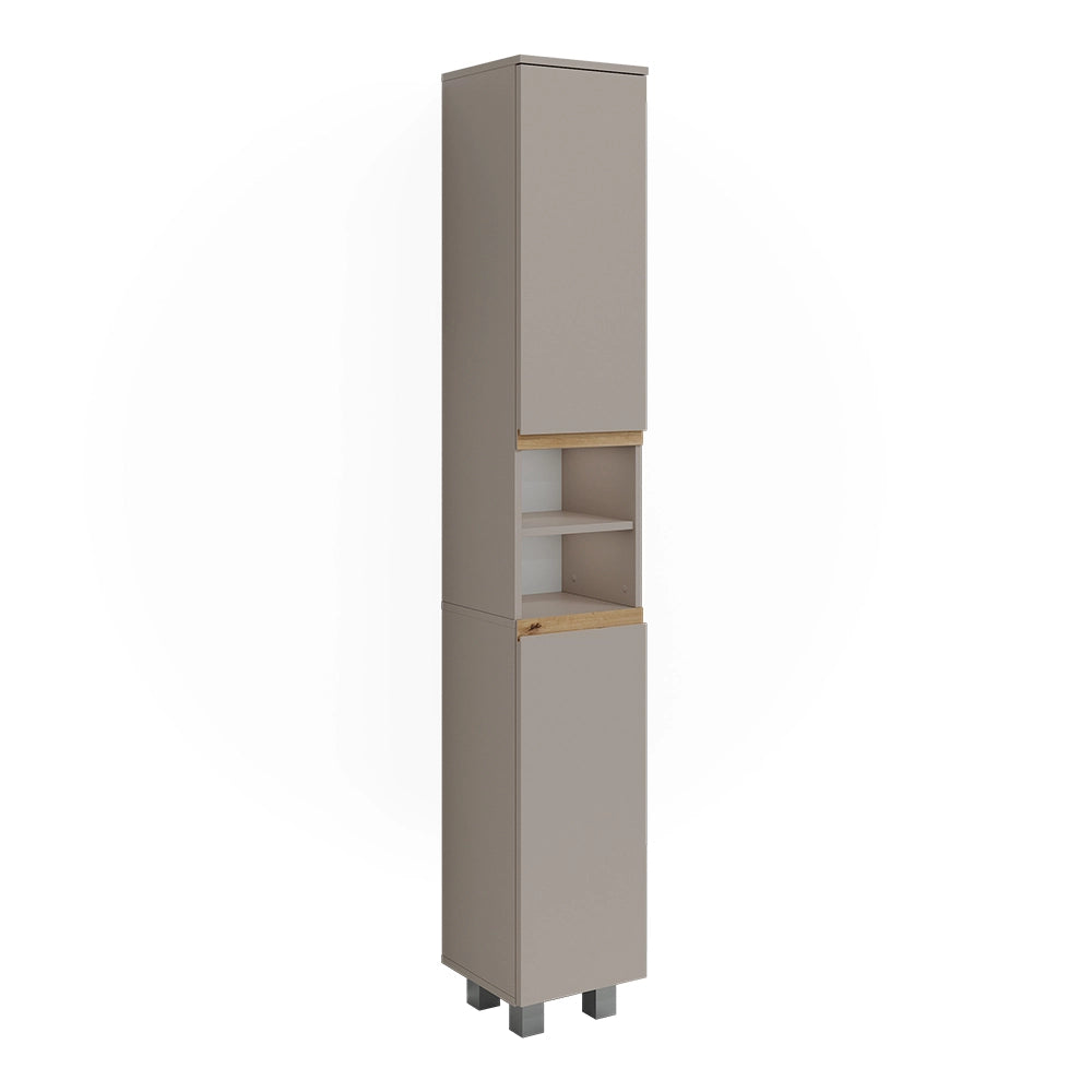 Vicco Armadio per il bagno Cashmere/Artigianale 30.2 x 190 cm con 2 porte