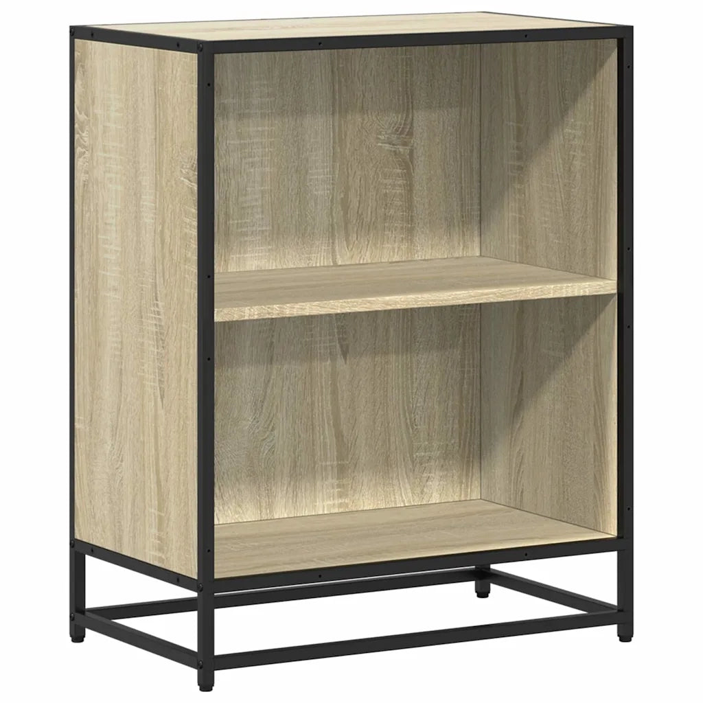 Libreria-Scaffale per Libri-Mobile di Stoccaggio Rovere Sonoma 60x35x76 cm in Legno Multistrato