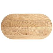 Piano per Tavolo | Superficie Tavolo | Piano Scrivania 100x50x2 cm in Rovere Massello Ovale