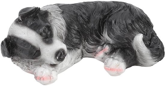 Statua di un Pupazzo di Border Collie - Scultura per Giardino - Impermeabile - Decorazione - Resistente alle Intemperie - Lavorazione Finale di Alta Qualità - Decorazione per Giardino