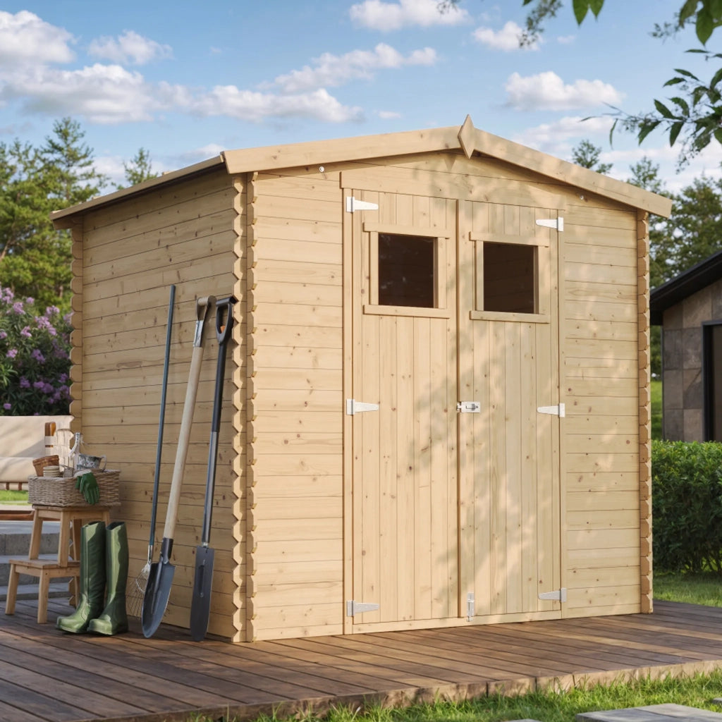 TIMBELA M369+M369G Casetta da Giardino in Legno - 4,33 m2