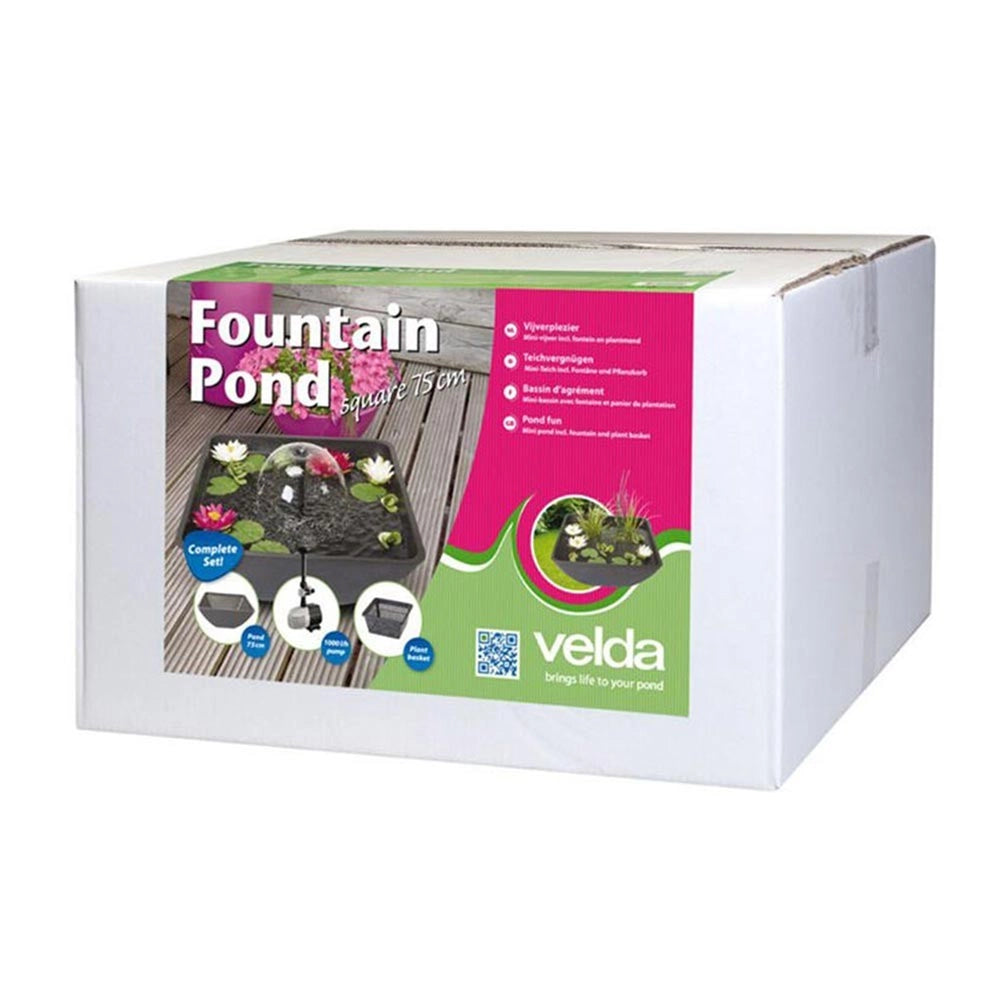 Velda Fountain Pond Square cm75x75x35 - minilaghetto decorativo con fontana