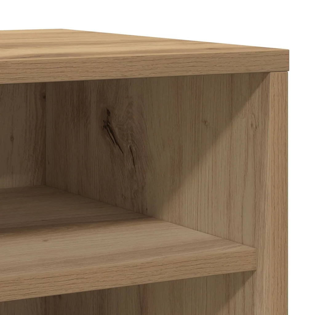 Scarpiere 2 pz Rovere Artigianale 32x35x70 cm in Truciolato 856713