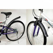 Trade Shop - Parafango Per Bici Bicicletta Set 2 Pezzi Paraspruzzi Mtb Anteriore E Posteriore -