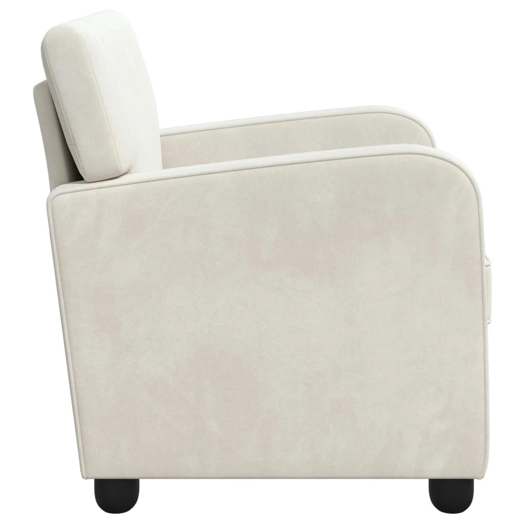 Poltrona Crema Velluto 42043420