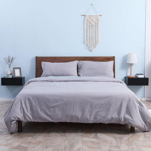 Set 2 Comodini Sospesi 1 Cassetto 40x30x15 cm in Legno Truciolare Nero