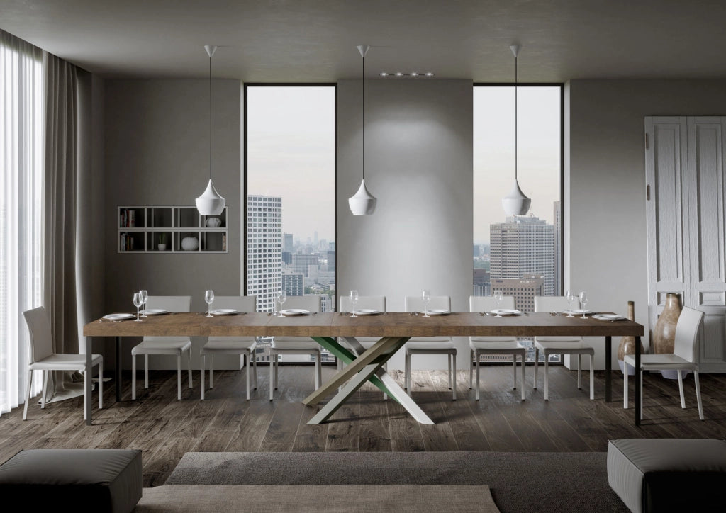 Tavolo allungabile 90x200/460 cm Volta Premium noce telaio 4/A