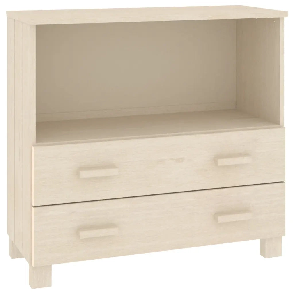 Credenza HAMAR ambra 85x35x80 cm in Legno Massello di Pino 340496