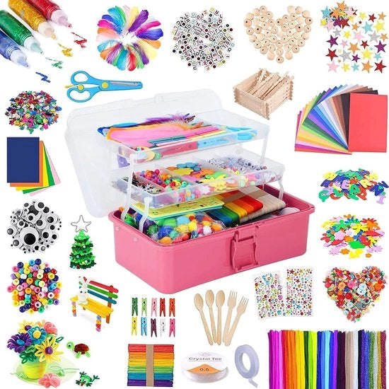 Cassetto di Attività Creativa - Scatola di Attività Creativa - Cassetto di Attività Creativa per Ragazze - Box di Attività Creativa - Cassetto di Attività Creativa