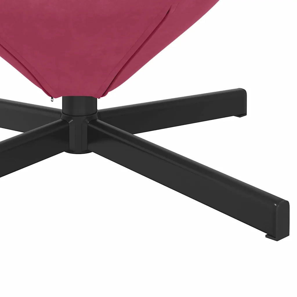 Divano Sedia-Poltrona uovo Rosso Vino 63 x 73 x 90 cm Velluto