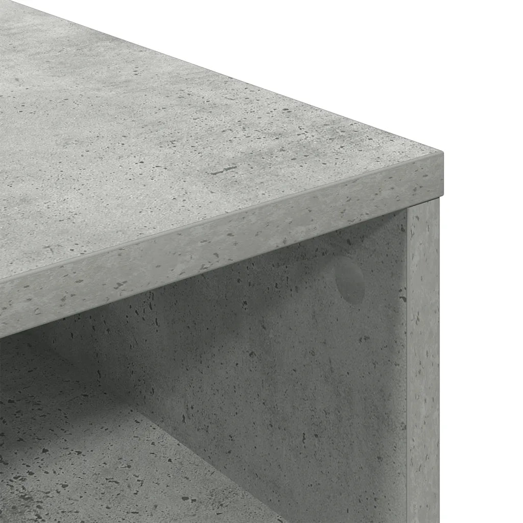 Libreria Grigio Cemento 34x31x80 cm in Legno Multistrato 860277