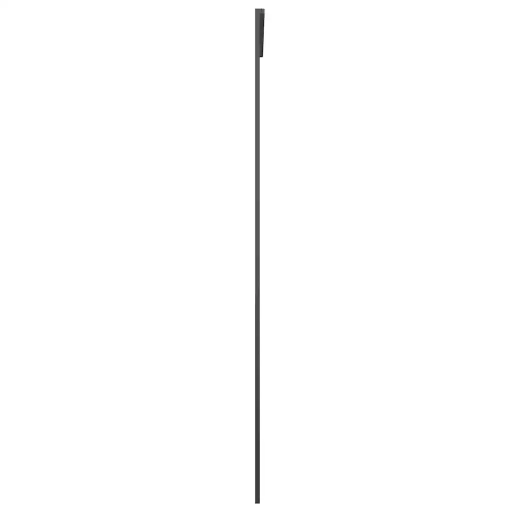 Porta Scorrevole Nera 102,5x205 cm in Vetro ESG e Alluminio 151674