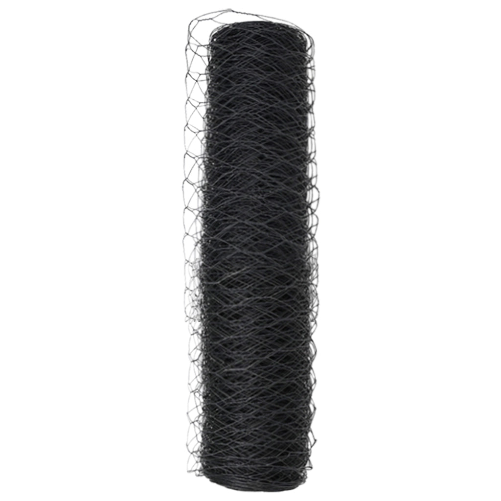 Recinzione Esagonale Grigia 0.4x25 m Acciaio