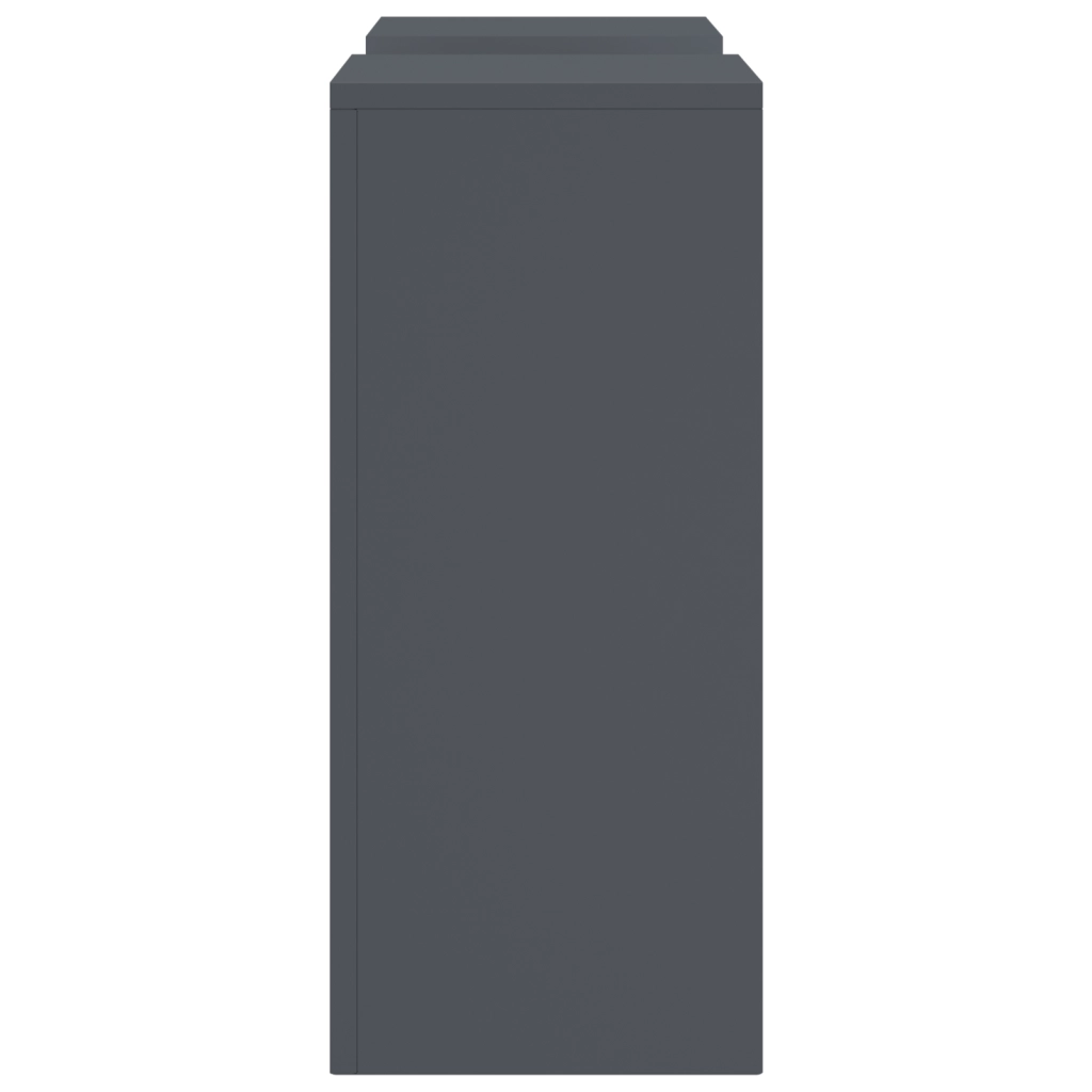 Supporti per Piante da Esterno Pillar 2 pcs Antracite 24x24x55 cm Acciaio