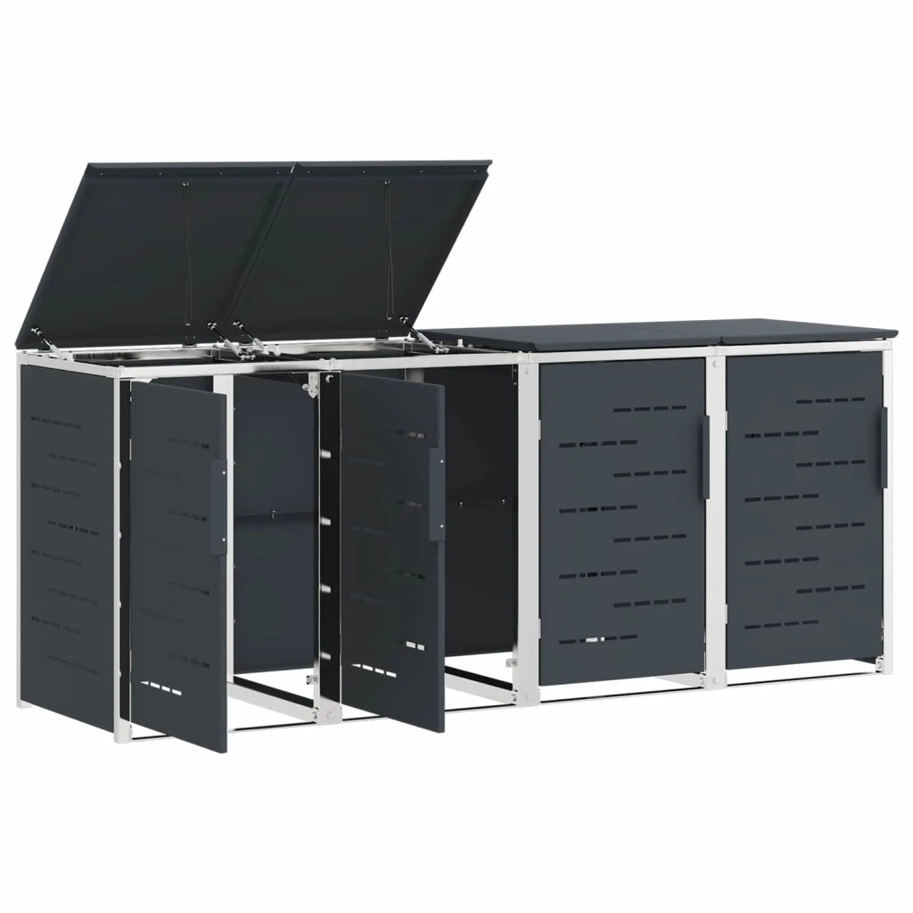 Stoccaggio contenitore a ruote Antracite 276 x 77,5 x 112,5 cm 3422242