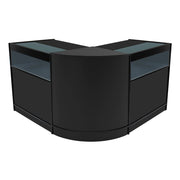 Set Banconi Negozio Iris LED B900 CM60 Nero con Vetrina e Serratura