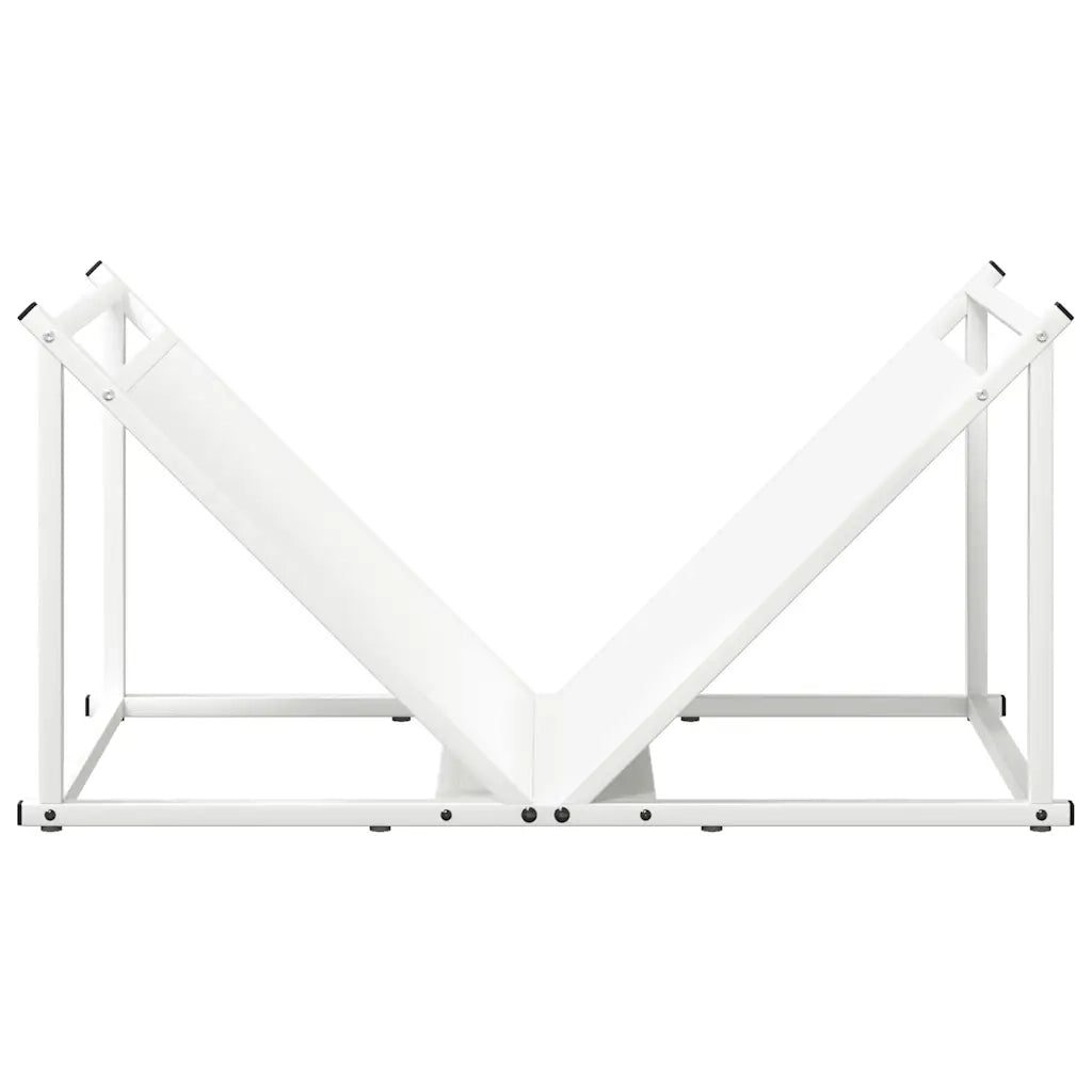Rastrelliera per Legna da Ardere Bianca 70x43x34,5 cm CFW1379118