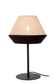 Lampada da tavolo KALA 1xE14 beige nera lino Lucide