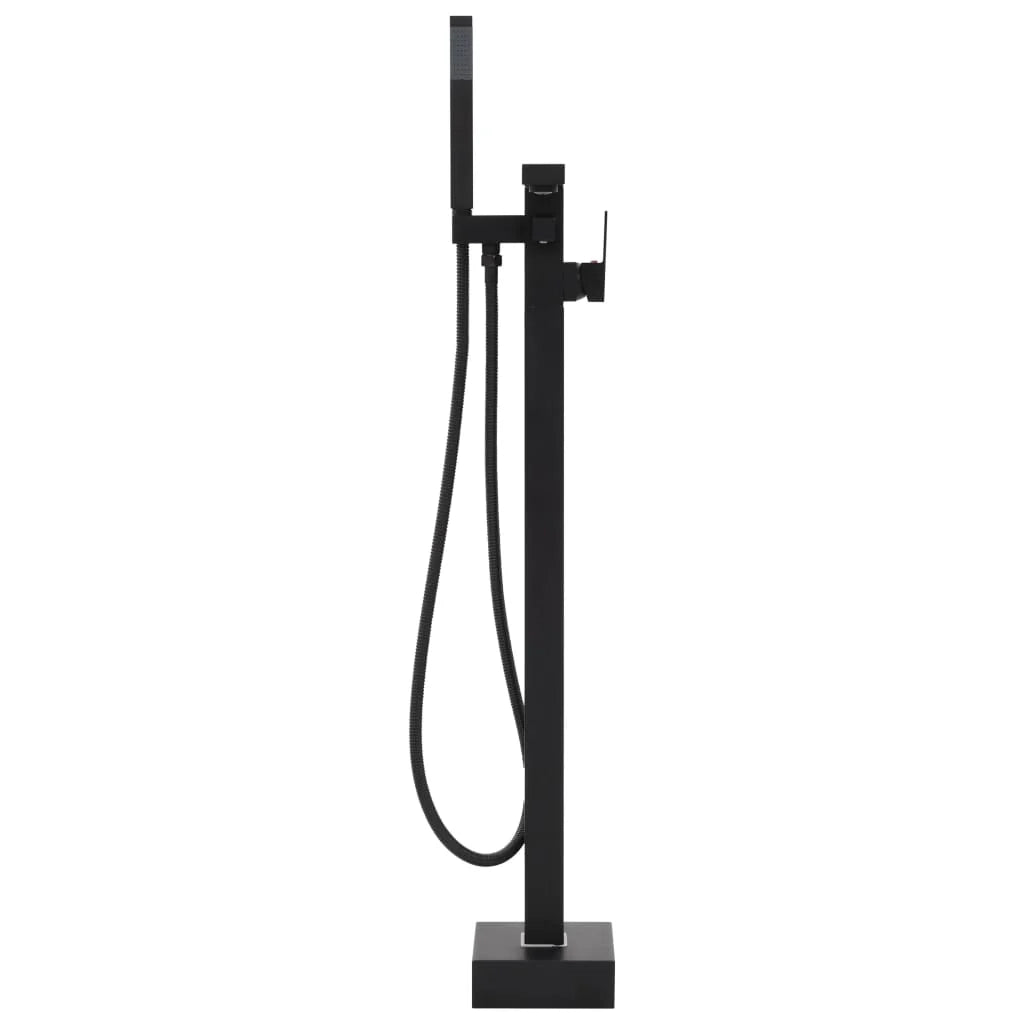 Rubinetto per vasca da bagno indipendente in acciaio inox 90 cm nero 02_0003480