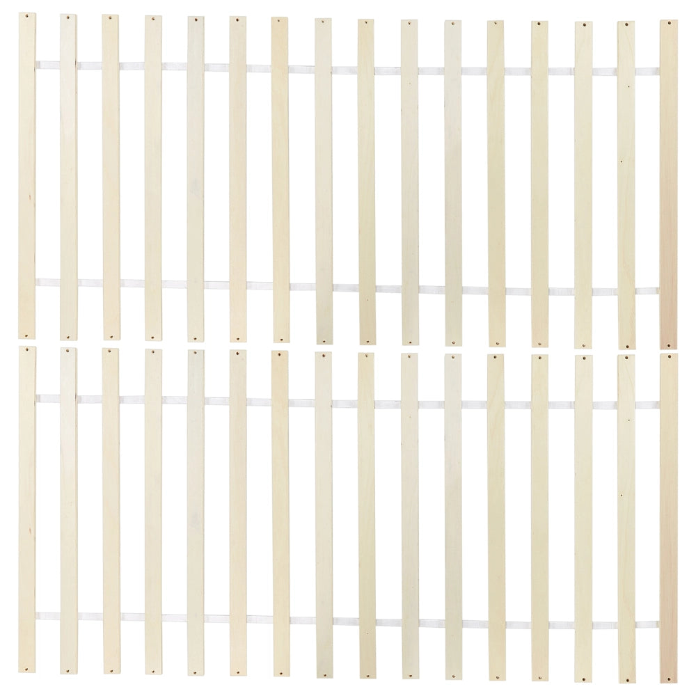 Letto matrimoniale in pino MDF con rete a doghe 160 x 200 cm in marrone stile minimalista scandinavo