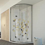 Box doccia semicircolare 80x80 CM H198 trasparente mod. Evolution