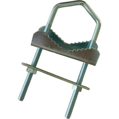 ZANCA ANTENNA A RINGHIERA - ACCIAIO ZINCATO PALO MM 25/60 CM 16X6,0- 20 pezzi