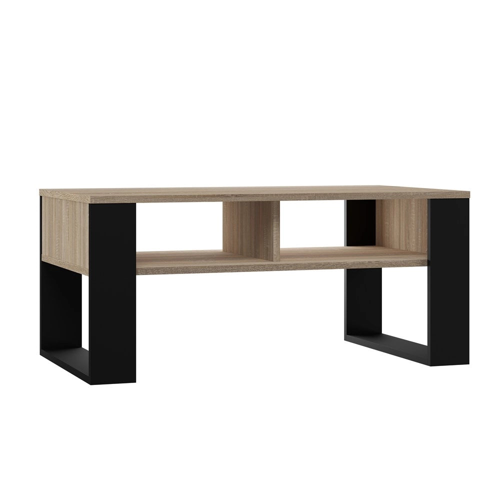 Tavolino modern 2p rovere sonoma nero