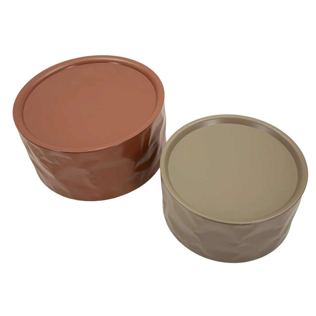 Set di Tavolini VKH1126, Multicolore, Metallo, 62x62x30 cm