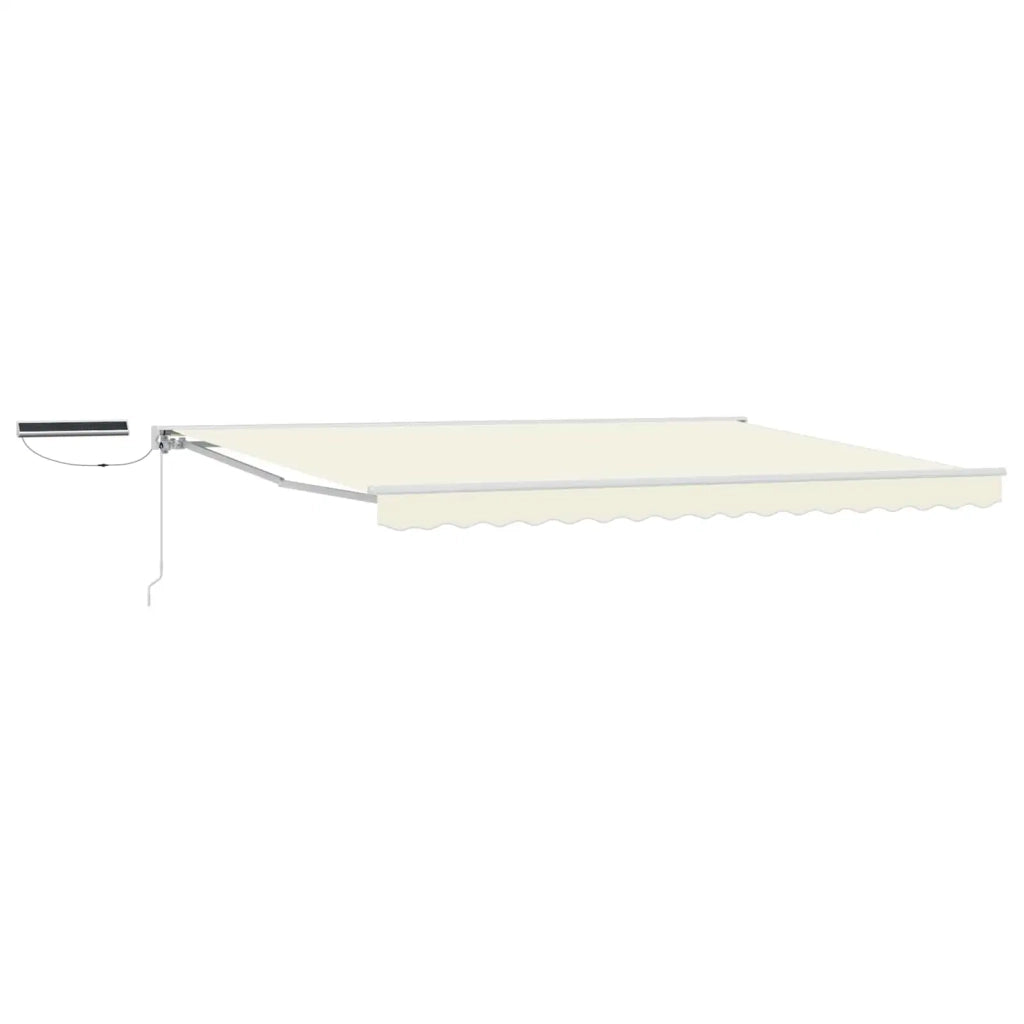Tettuccio Elettrico Retrattile Crema e Bianco 4,5 × 3 m 3421846