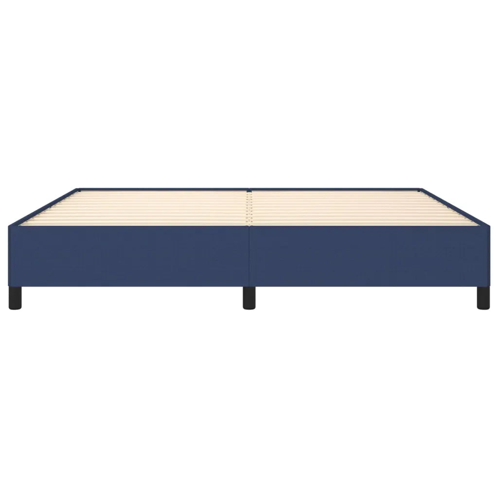 Giroletto senza Materasso-Struttura Letto Blu 200x200 cm in Tessuto 992241