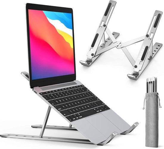 Stand per Laptop Multifunzionale Flessibile con Supporto Portatile e Ergonomico - Reggischermo Portatile per Tablet e Laptop
