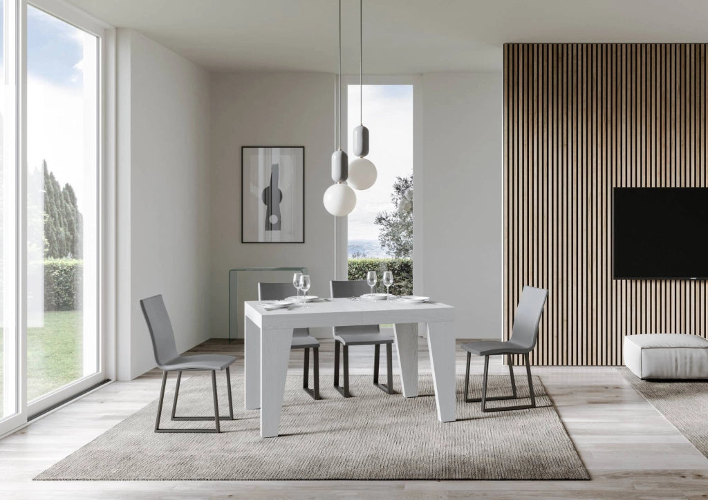 Tavolo allungabile 90x140/400 cm Naxor Premium bianco frassino
