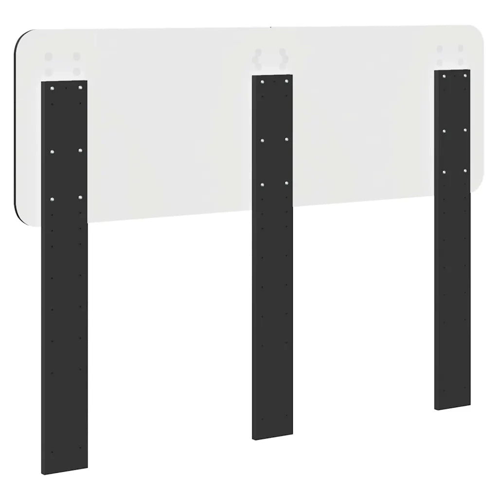 Testiera-Testata-Testiera Decorativa Rovere Nero 135 cm Legno multistrato 970458